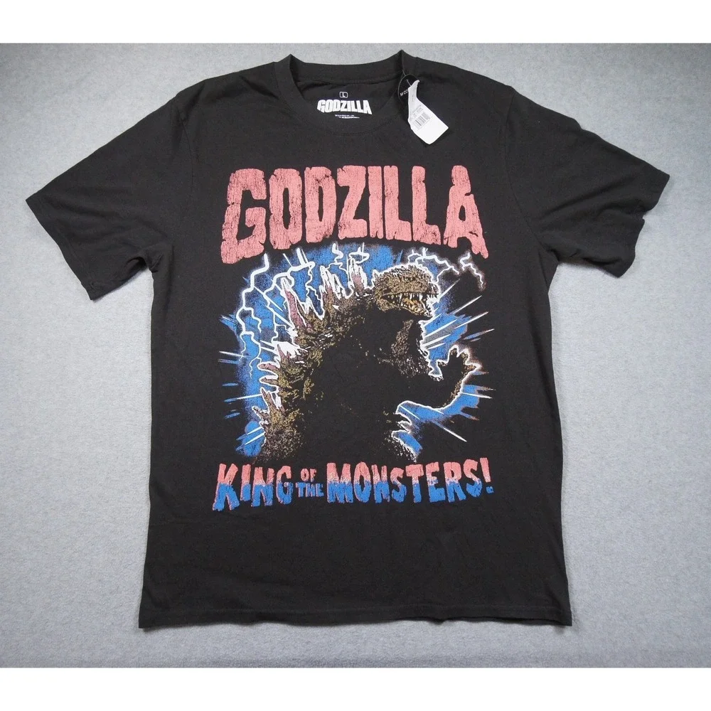 Godzilla Shirt Mens Large Black King Of The Monsters Toho Ripple Junction Tee